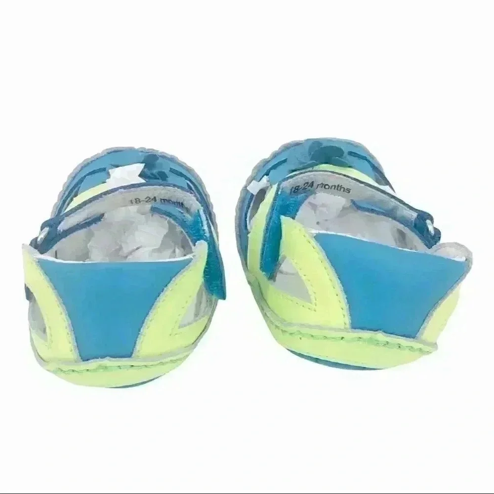 Rileyroos Allyson Easy Walker Flats Kiwi Size 18‑24M Leather NIB Toddler